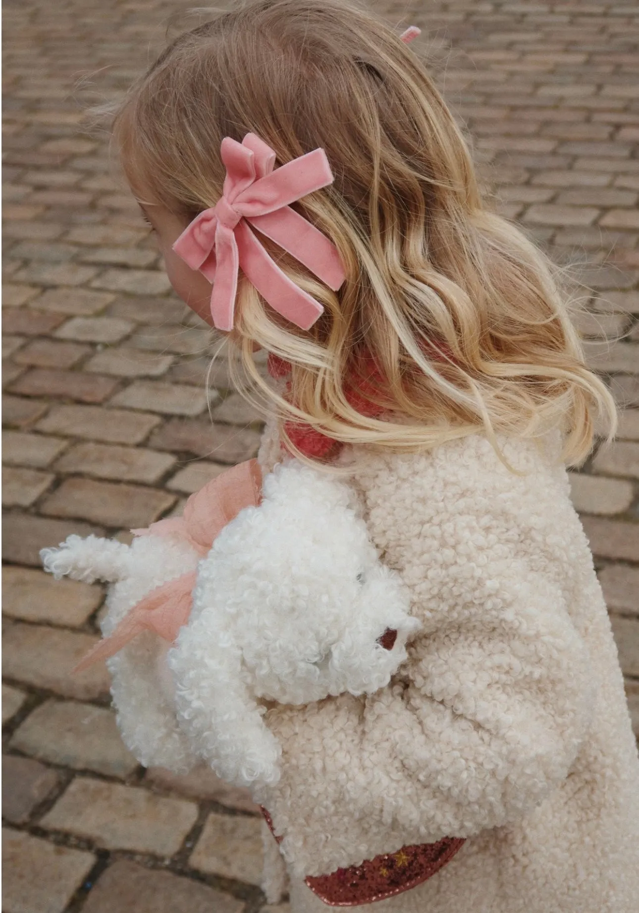 2 PACK VELVET DOUBLE BOW HAIR CLIPS