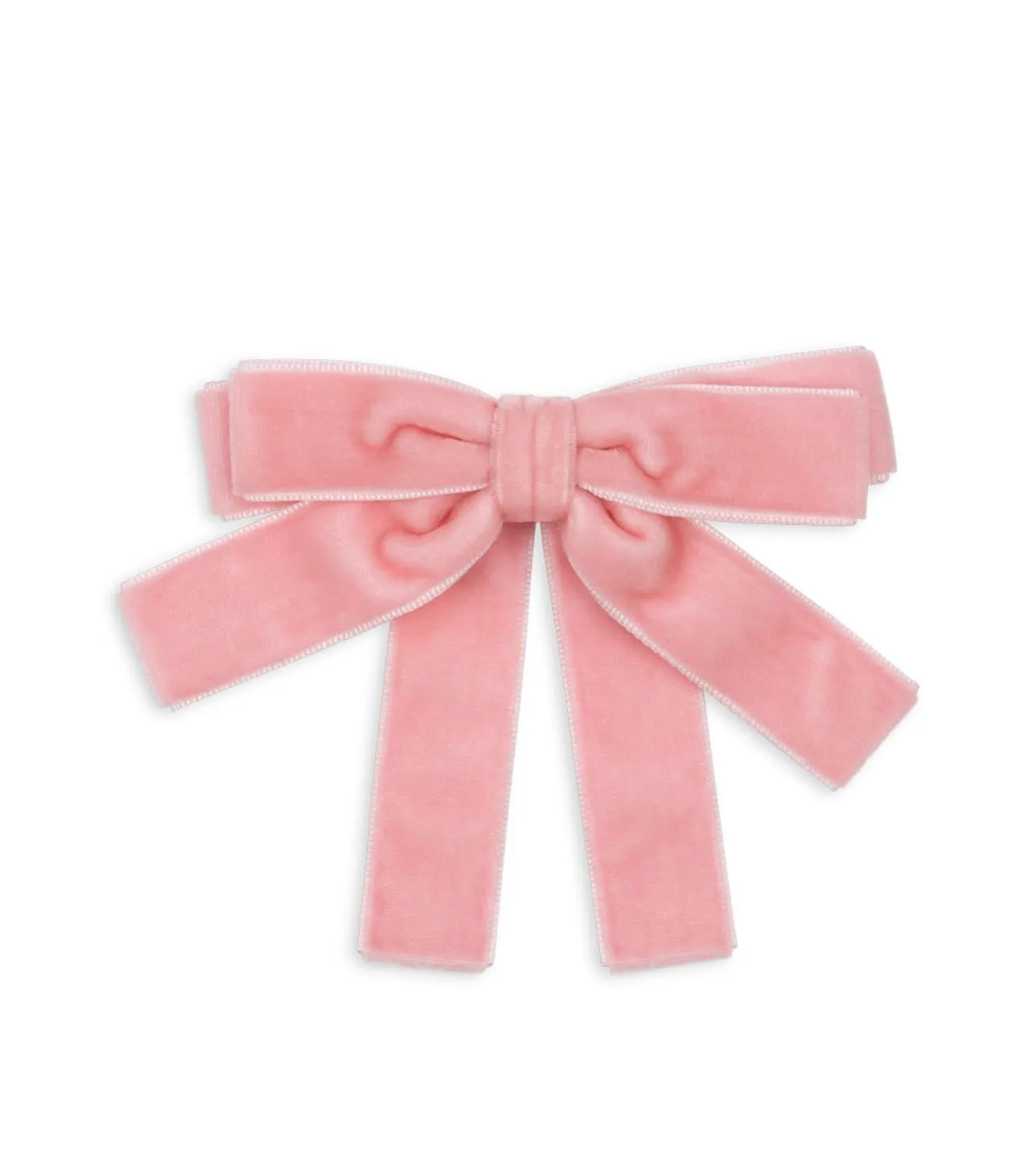 2 PACK VELVET DOUBLE BOW HAIR CLIPS