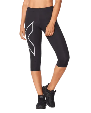 2XU Core 3/4 Women's Compression Tights (Black/Silver)