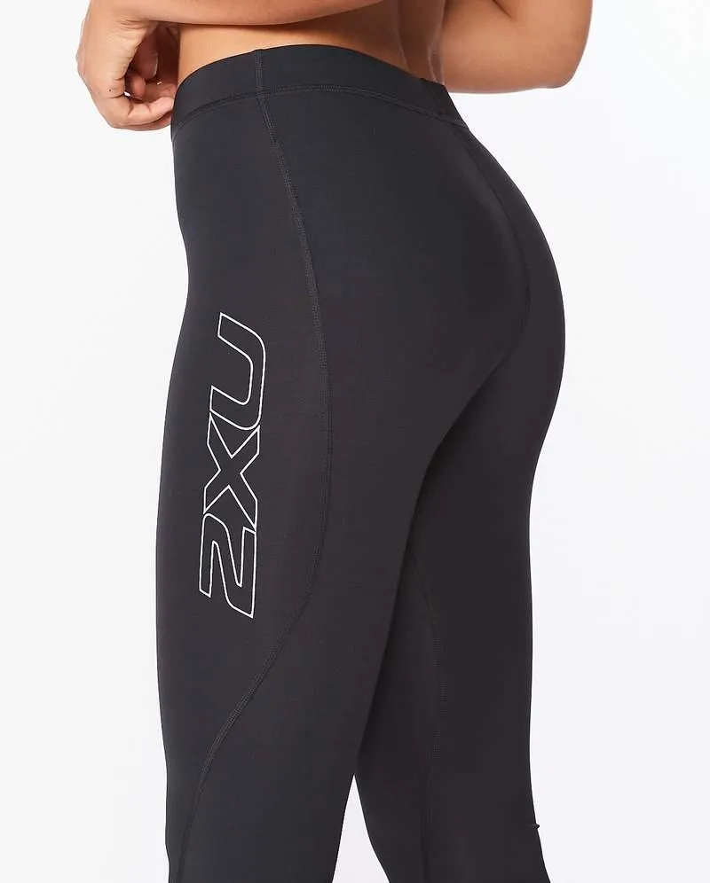 2XU Core 3/4 Women's Compression Tights (Black/Silver)