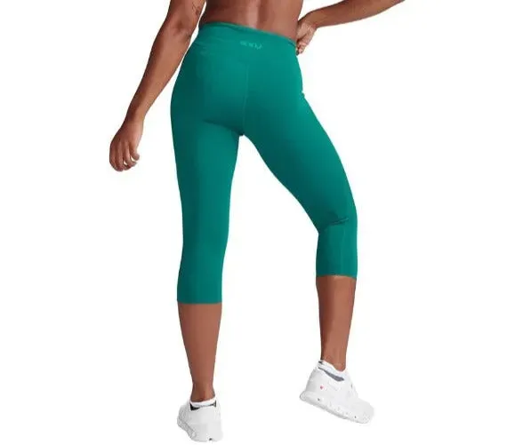2XU Form Hi-Rise 3/4 Women's Compression Tights (Forest Green/Forest Green)
