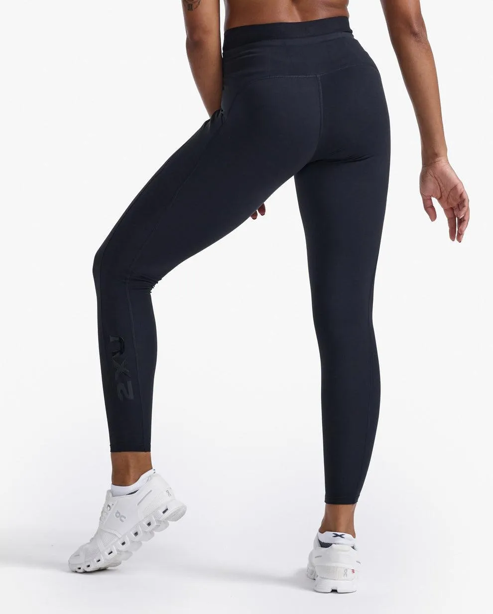 2XU Form Slash Hi-Rise Women's Compression Tights (Black/Black)