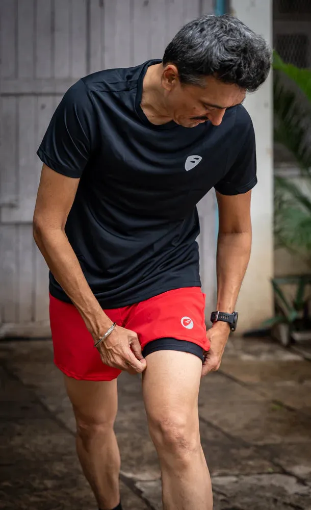 Apace 5 inch Men's Running Shorts (Fire)