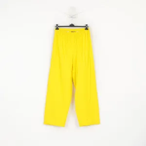 Base Camp Men L Trousers Yellow Polyurethan Outdoor Hiking Waterproof Pants