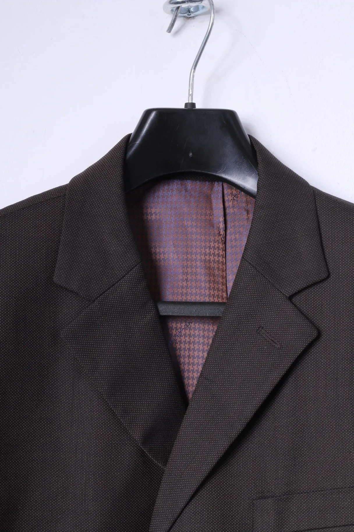 Ben Sherman Men 40 102cm Blazer Brown 100% Wool Single Breasted Classic Jacket