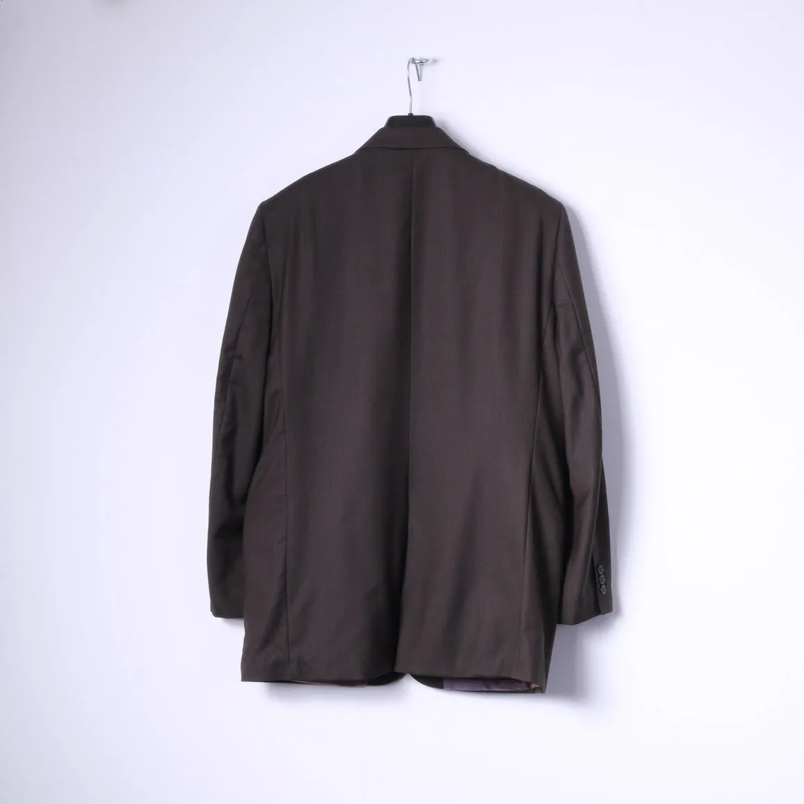 Ben Sherman Men 40 102cm Blazer Brown 100% Wool Single Breasted Classic Jacket