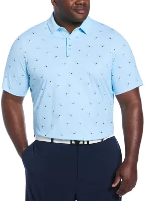Big & Tall All Over Birdie Print Polo Callaway Apparel