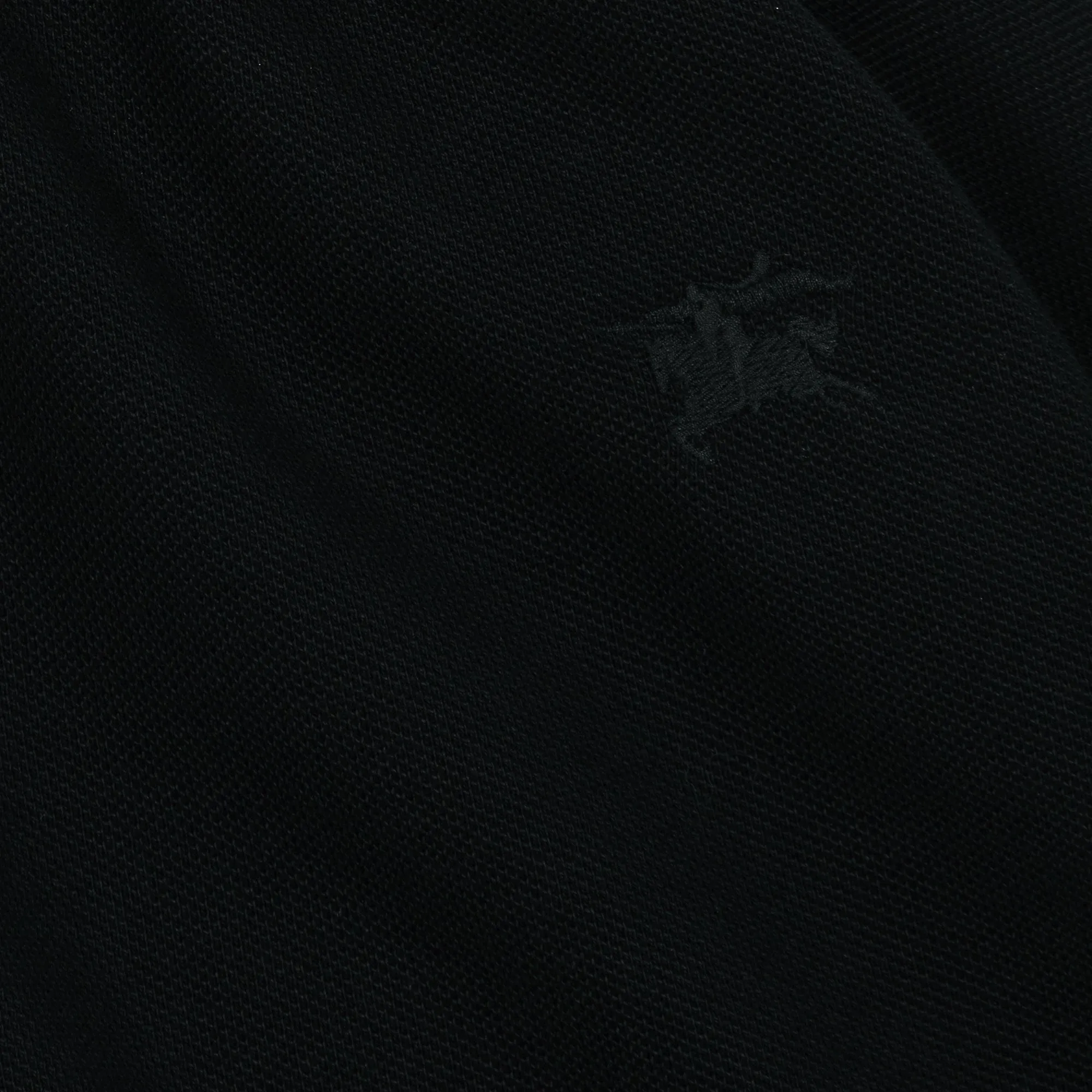 Black Cotton Polo Dress