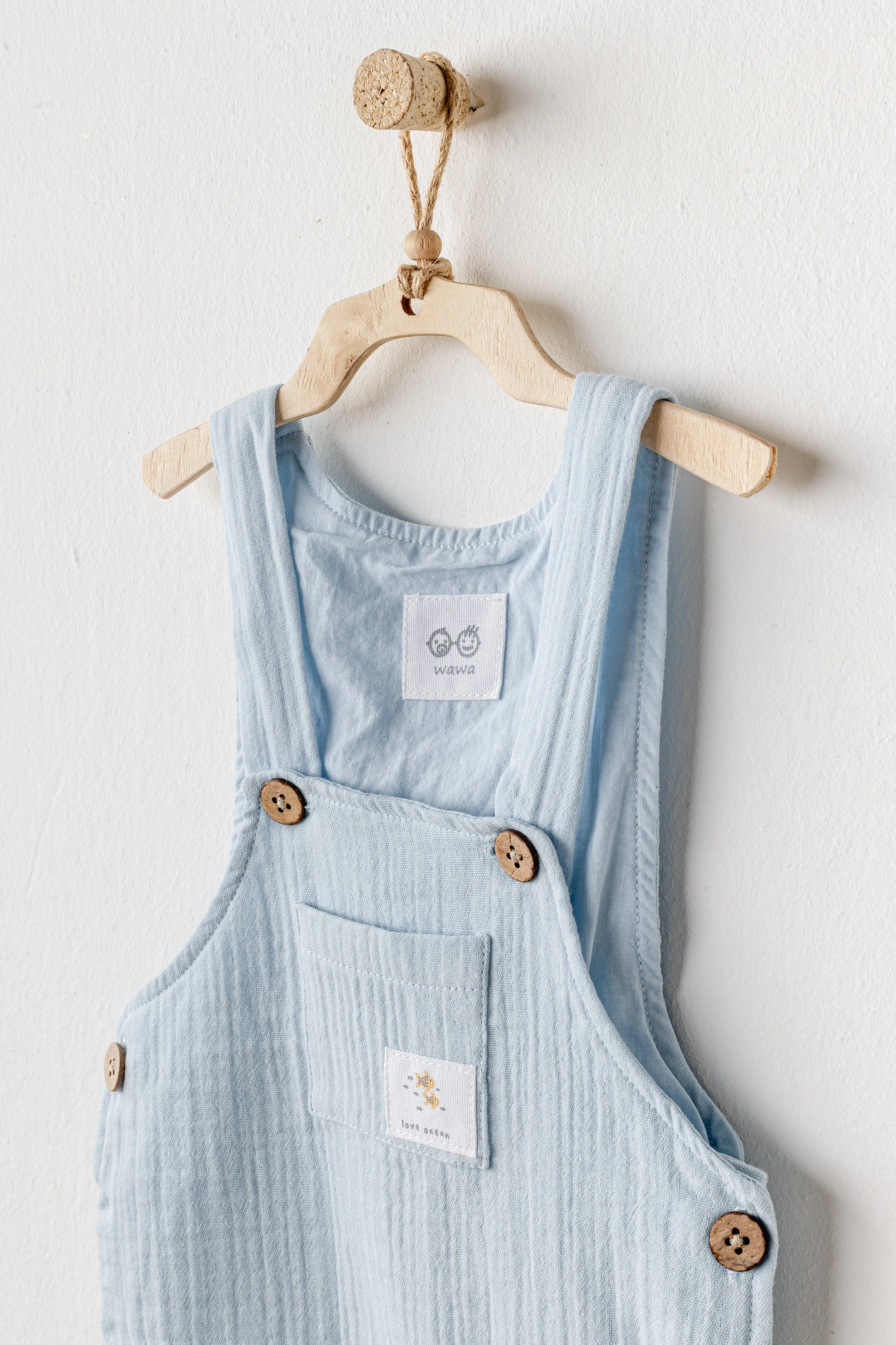 Blue Ocean Muslin Jumpsuit Set