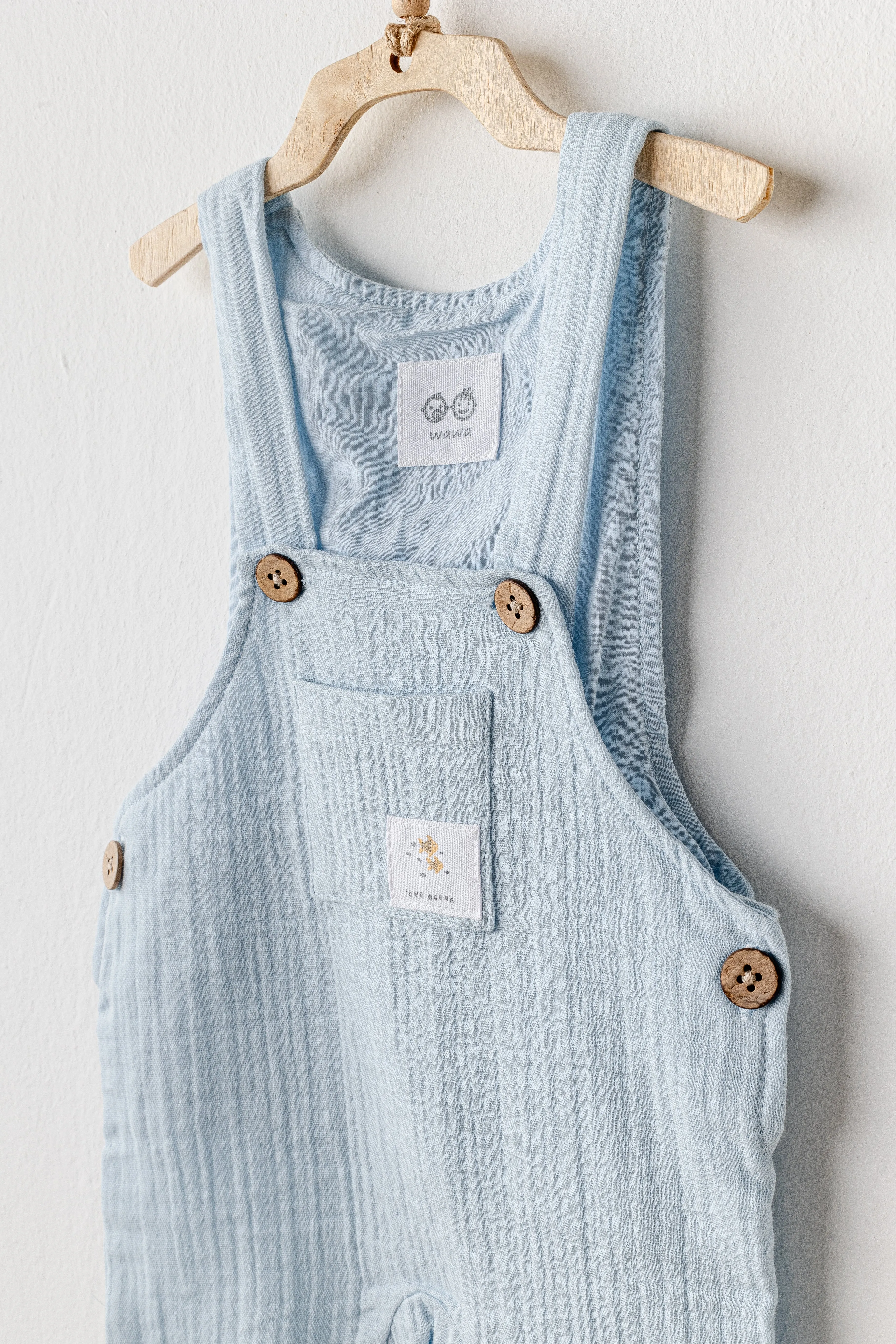 Blue Ocean Muslin Jumpsuit Set