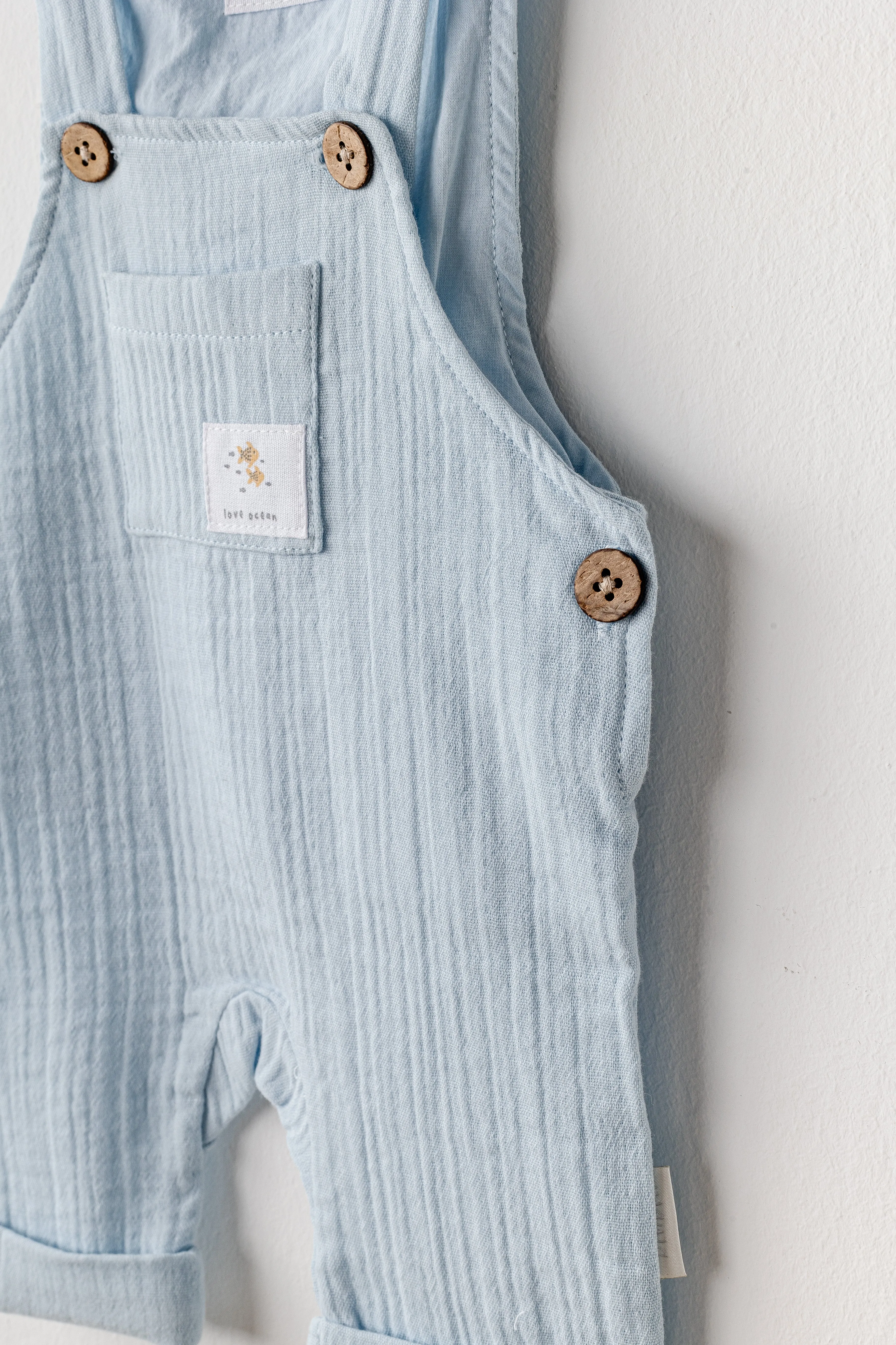 Blue Ocean Muslin Jumpsuit Set