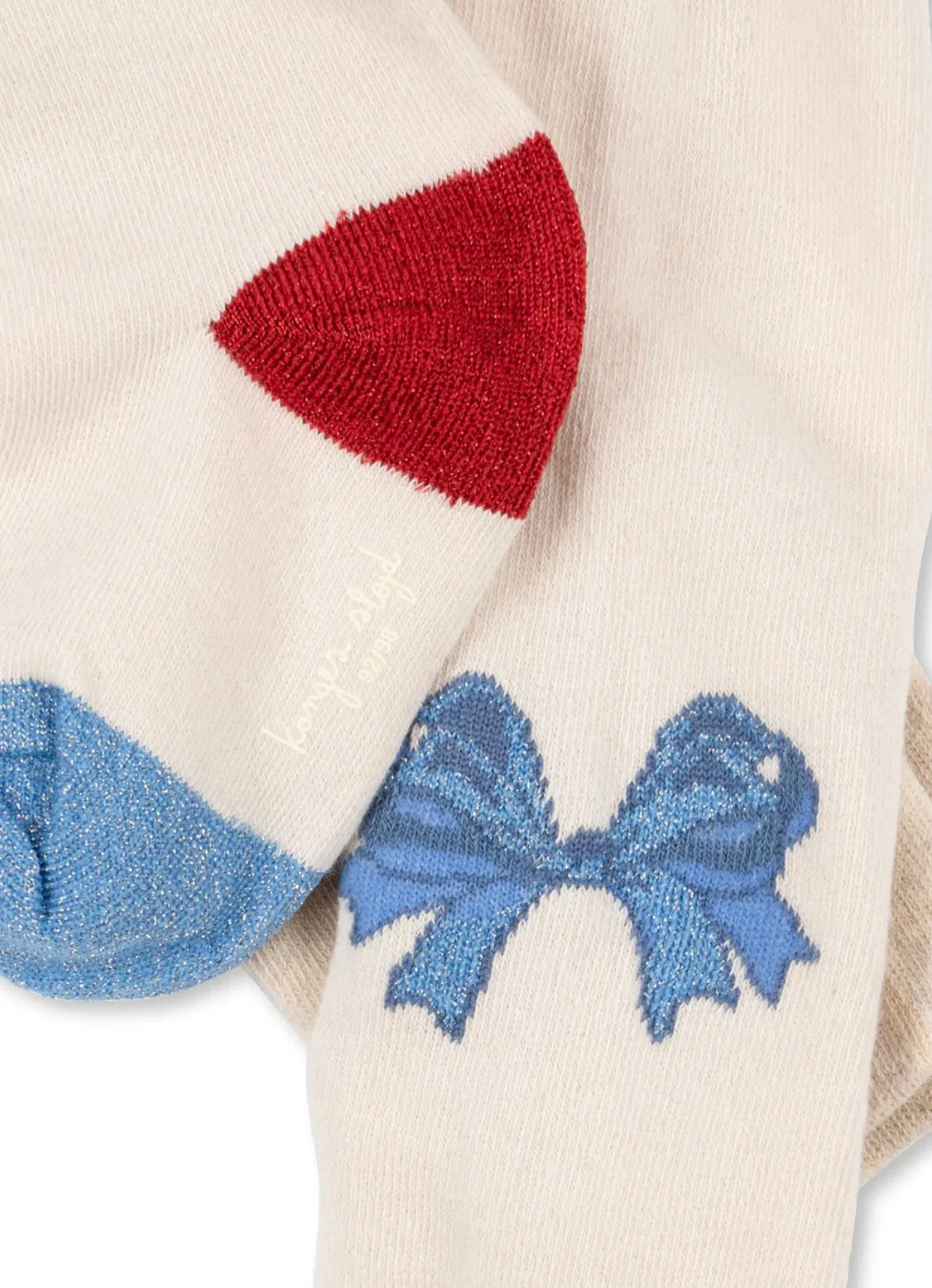bow jaquard tights - bow mix