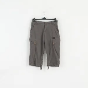 Calvin Klein Men 29 Shorts Grey Combat Capri Cotton Classic Bermuda