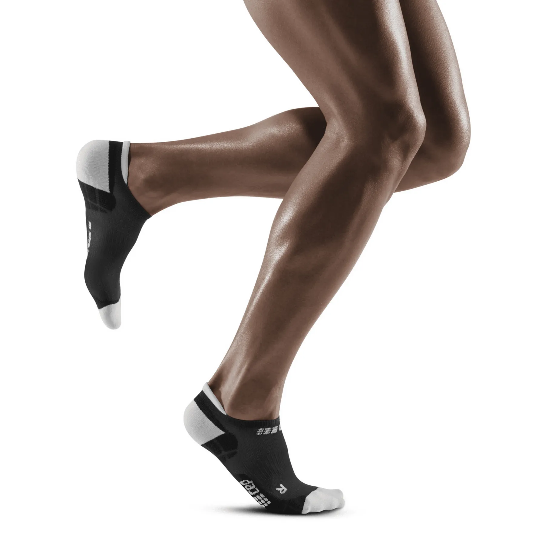 CEP Compression Ultralight No Show Women's Compression Socks (Black/Light Grey)