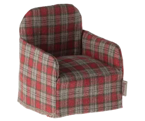 Chair, Mouse - Red checker