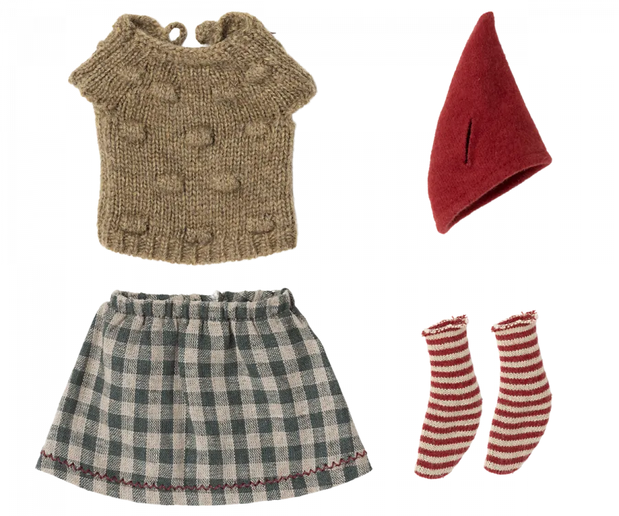 Christmas Clothes, Medium Mouse - Girl