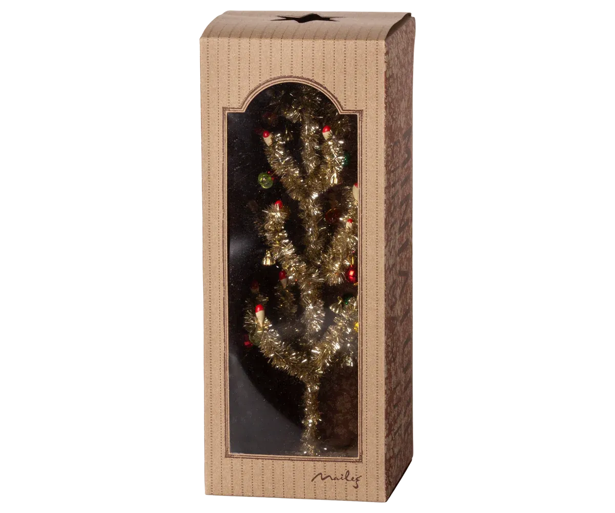 Christmas tree, Gold - Red and green decoration