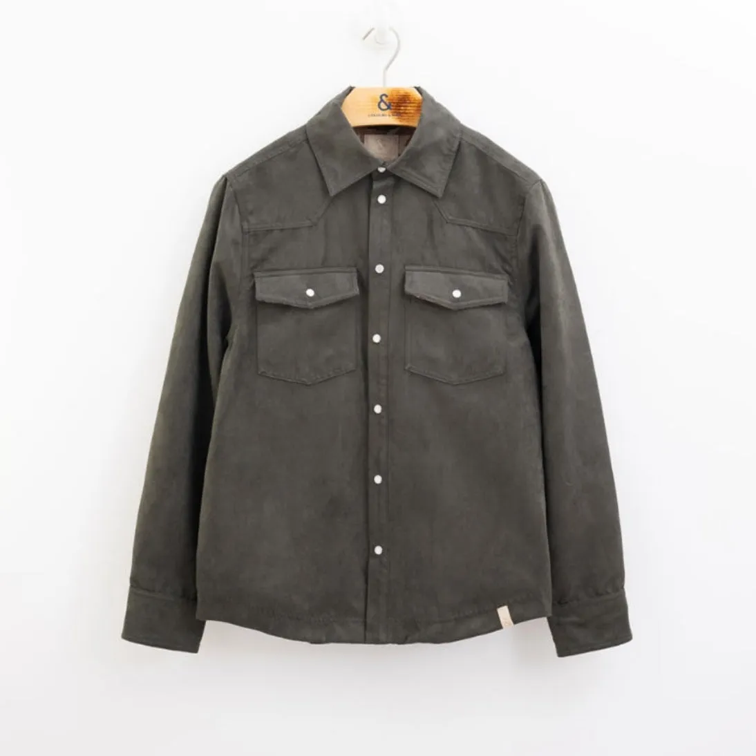Colours & Sons Vegan Suede Overshirt for Men - 2 Colours