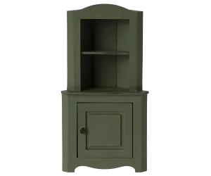 Corner Cabinet, Mouse -Dark Green