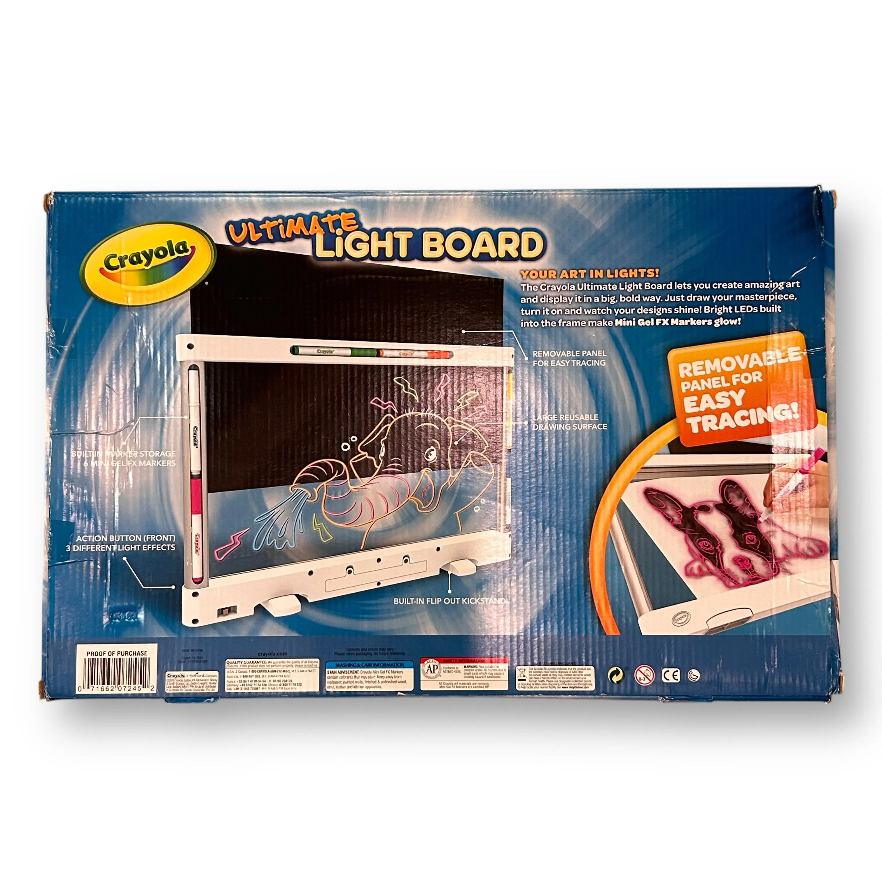 Crayola Ultimate Light Board with 10 Imagine Ink Color! Markers