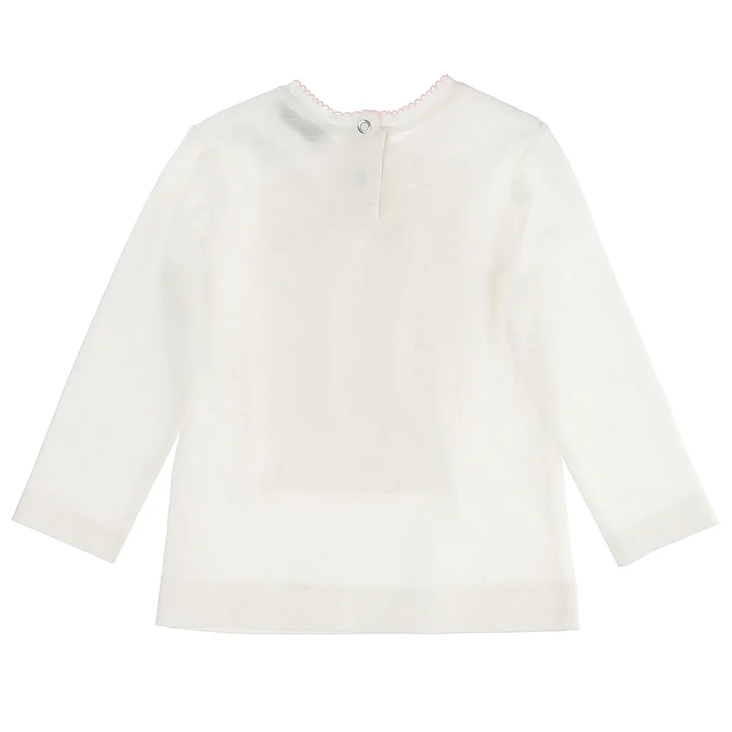 Cream Ballerinas Logo T-Shirt