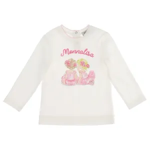 Cream Ballerinas Logo T-Shirt