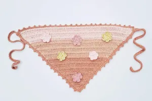 Crochet Flower Bandana