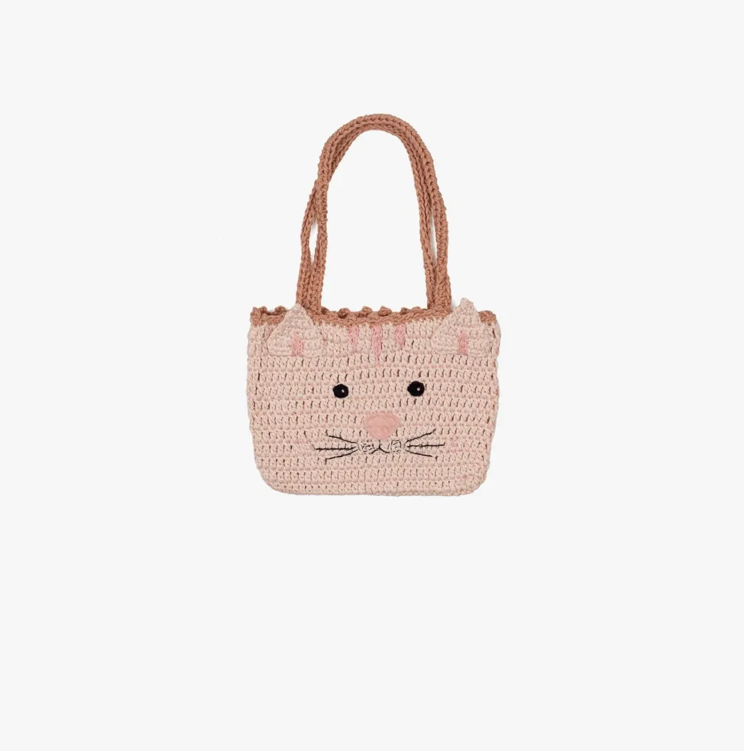 Crochet Kitty Purse - Pink
