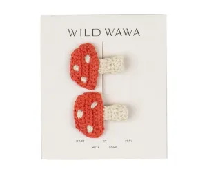 Crochet Mushroom Clip Set