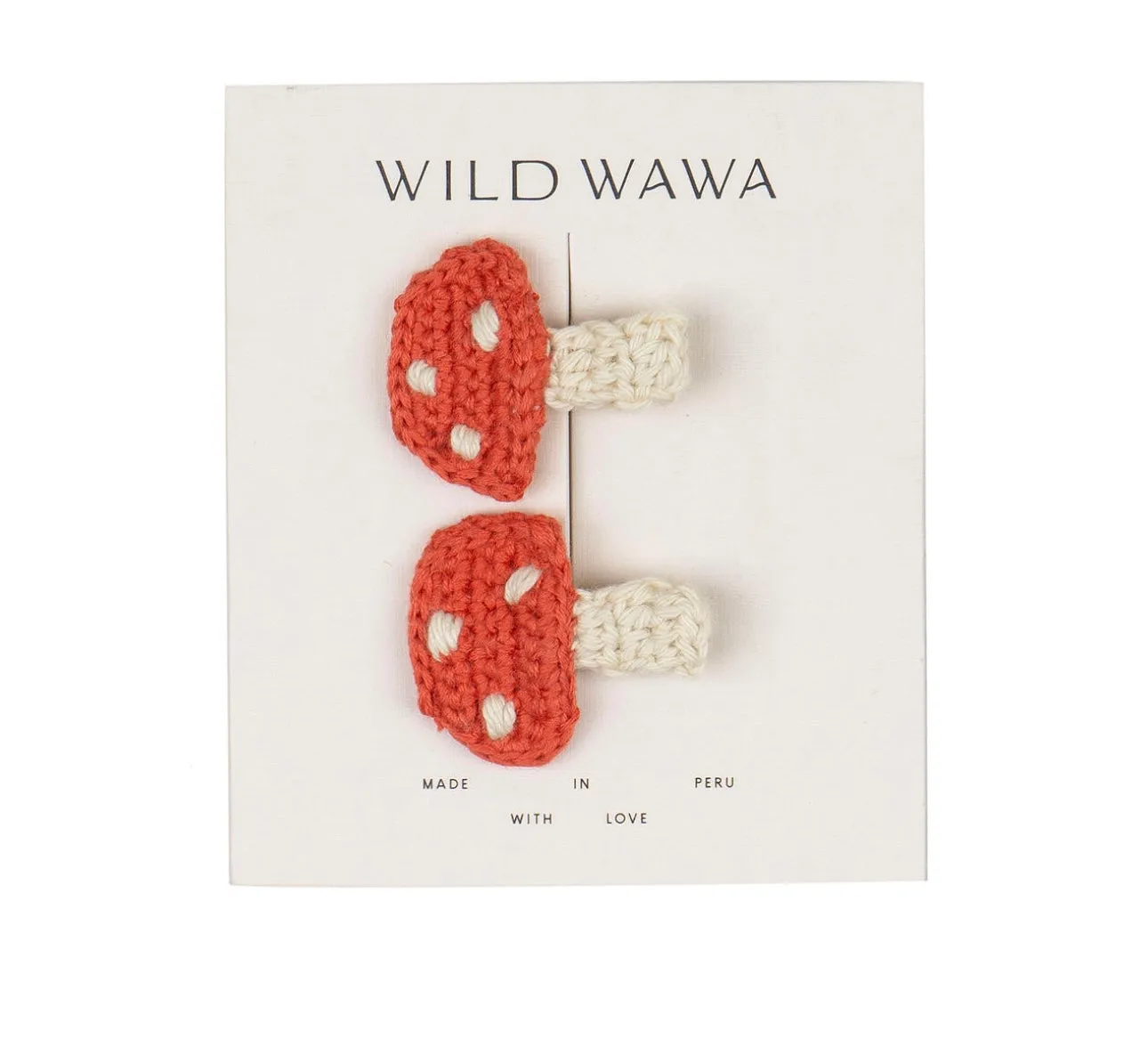 Crochet Mushroom Clip Set