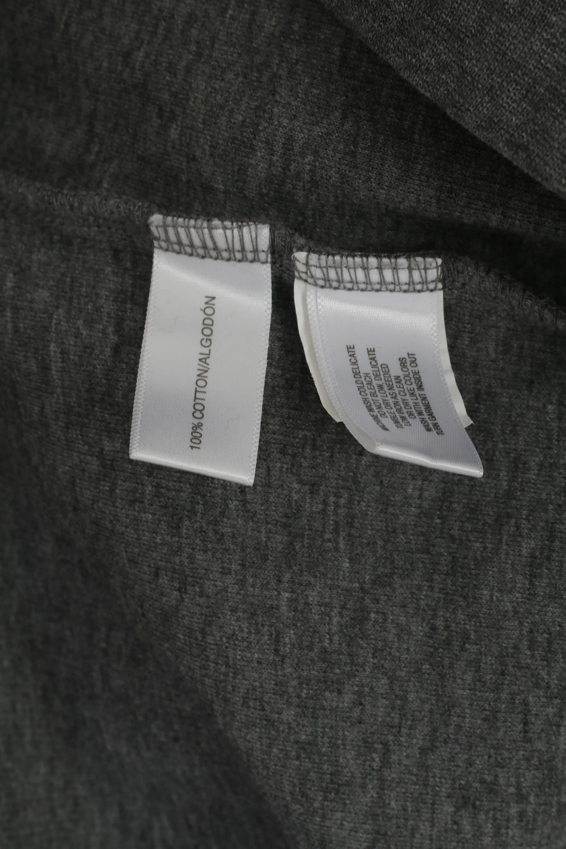 CUTTER & BUCK Men XL Jumper Grey Cotton Zip Neck Classic Sweater