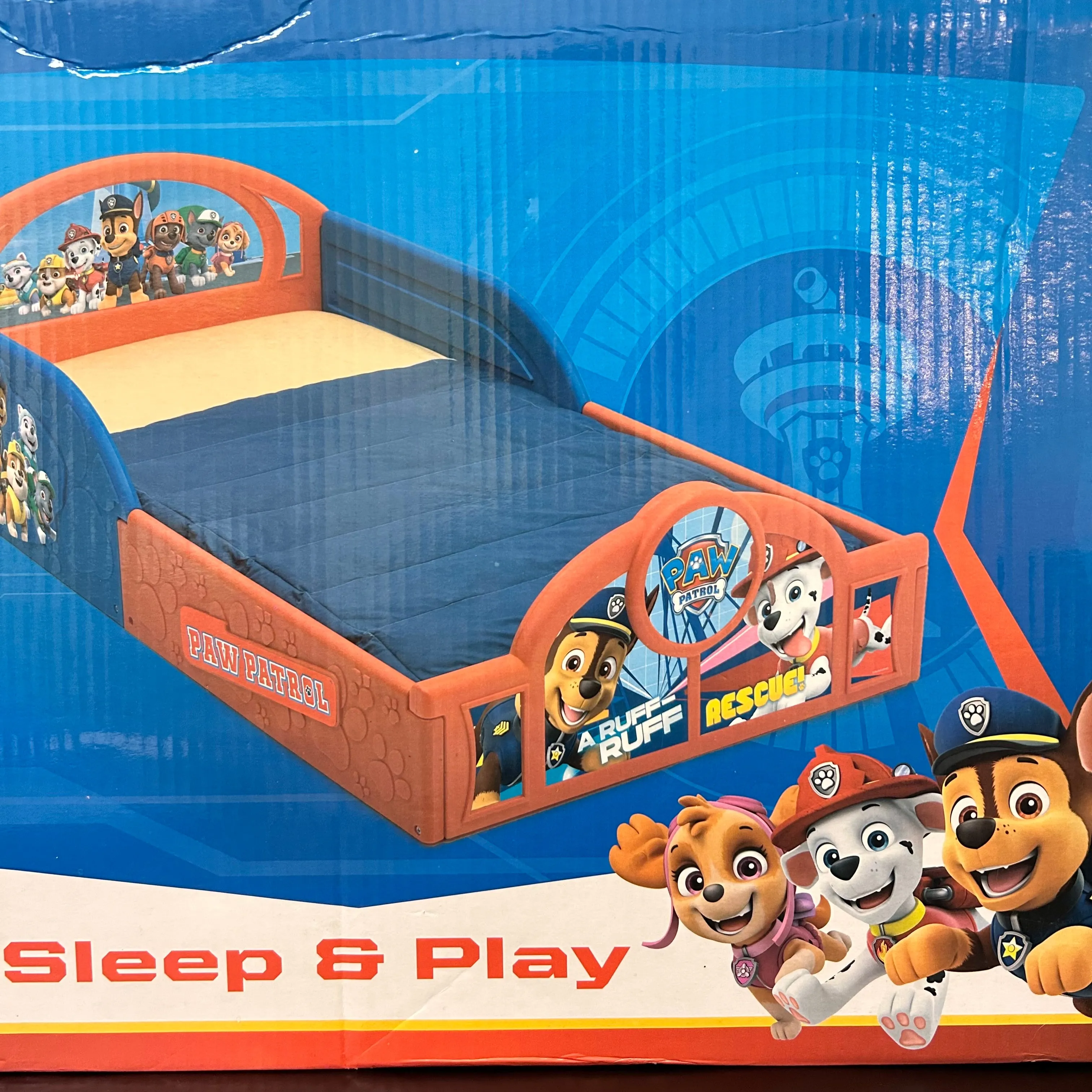 Delta Paw Patrol Chase Toddler Bed in Box