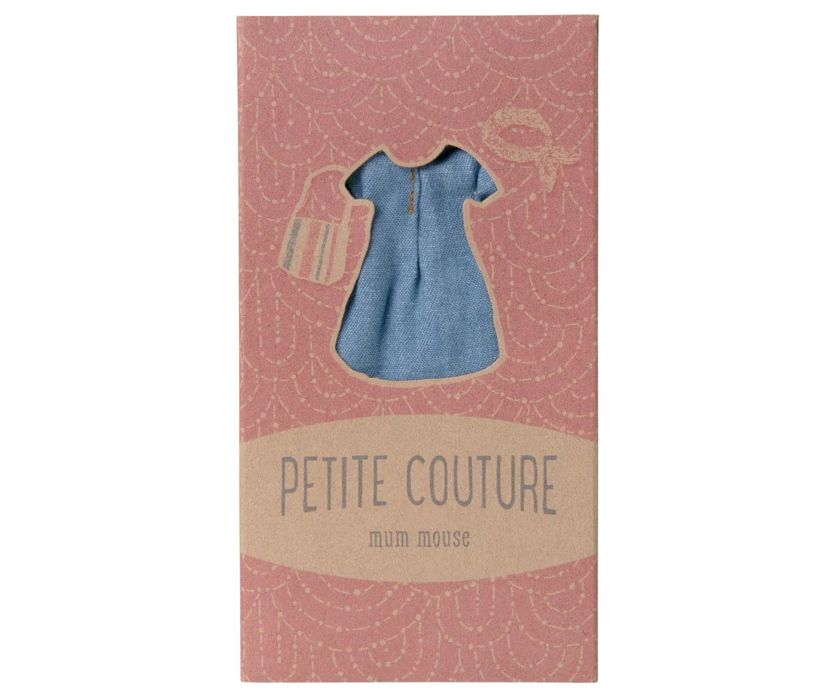 Denim dress and bag, Mum mouse