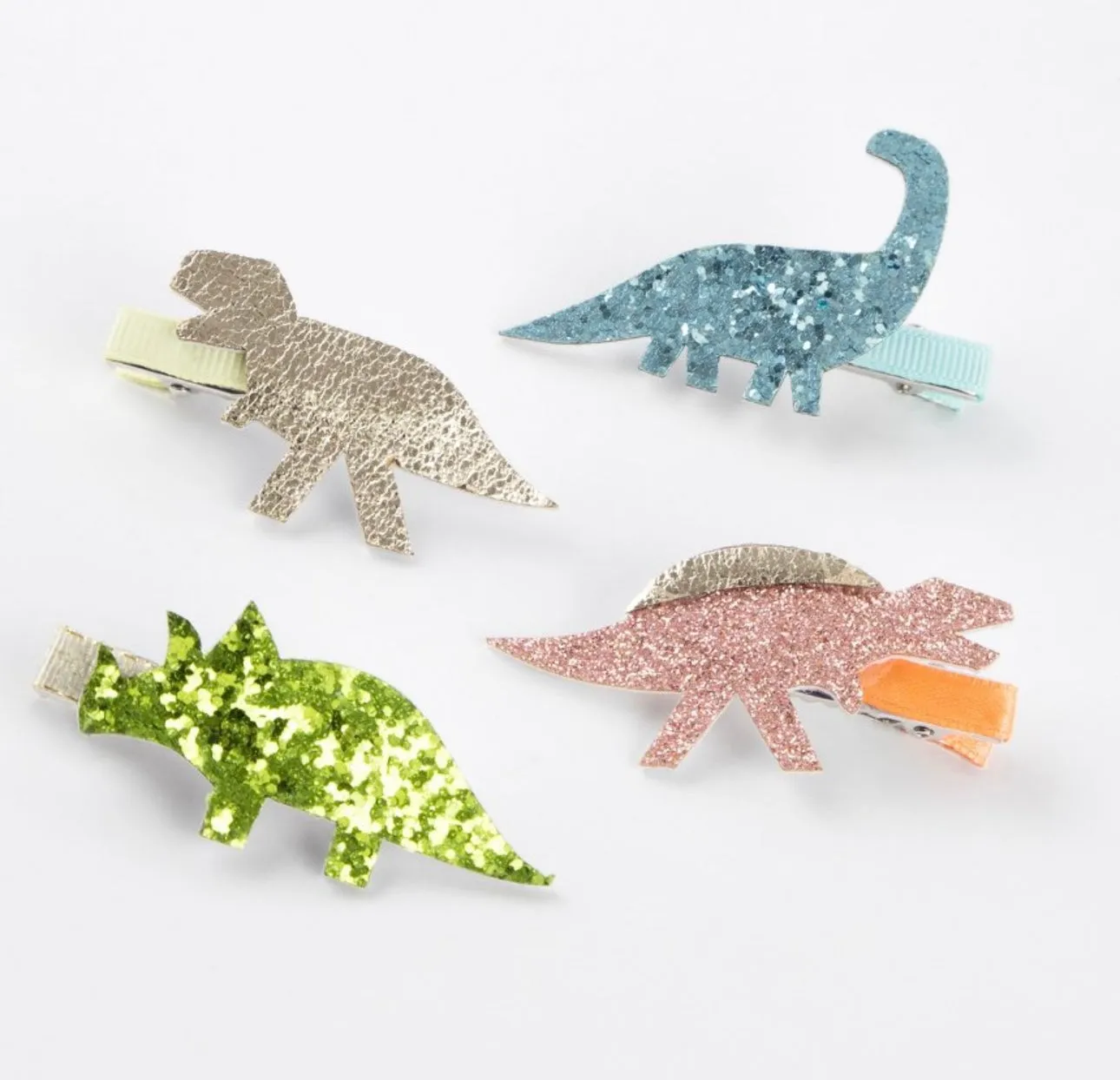 Dino Hair Clips (x 8)