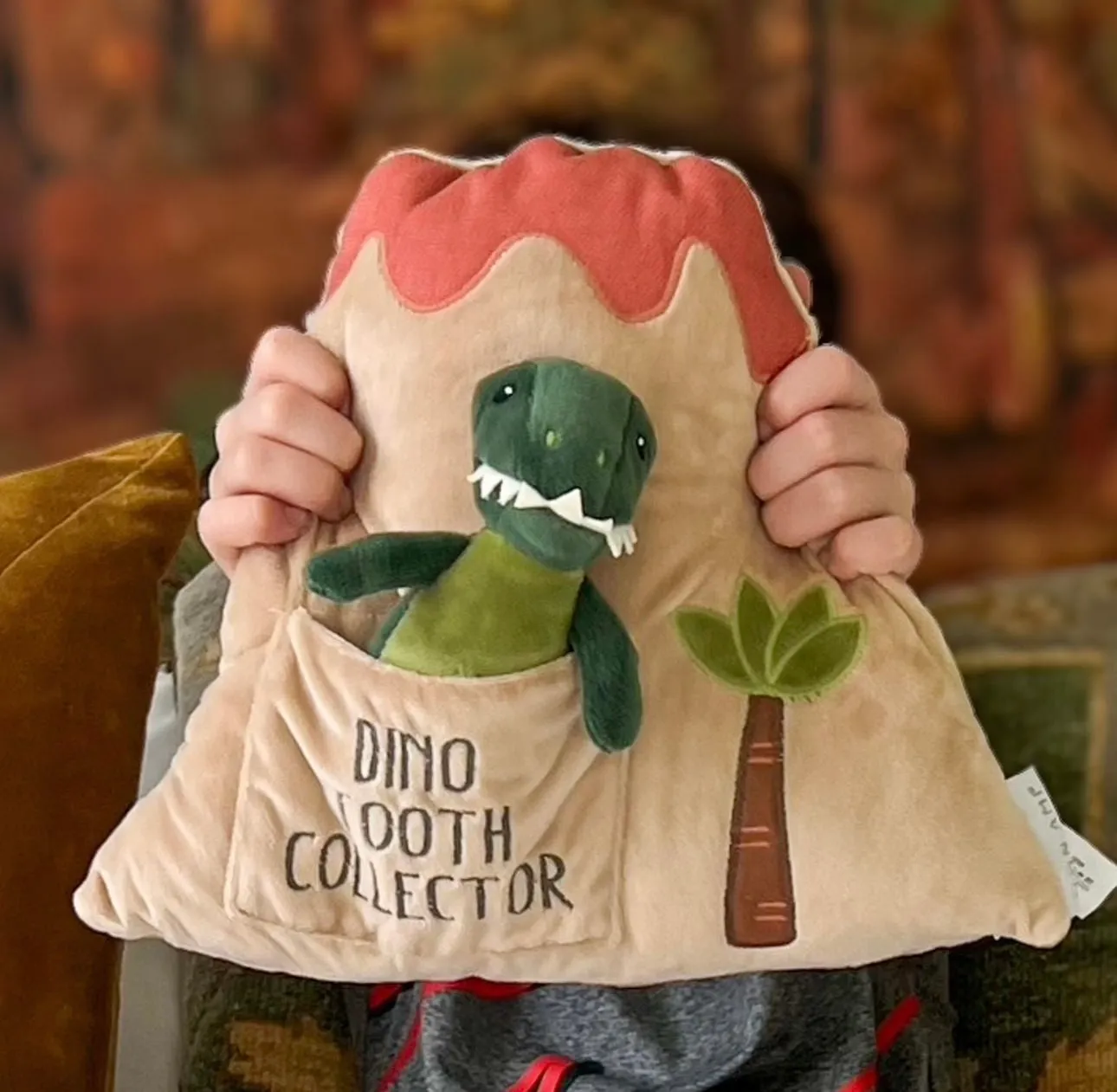 DINO ISLAND TOOTH FAIRY PILLOW SET