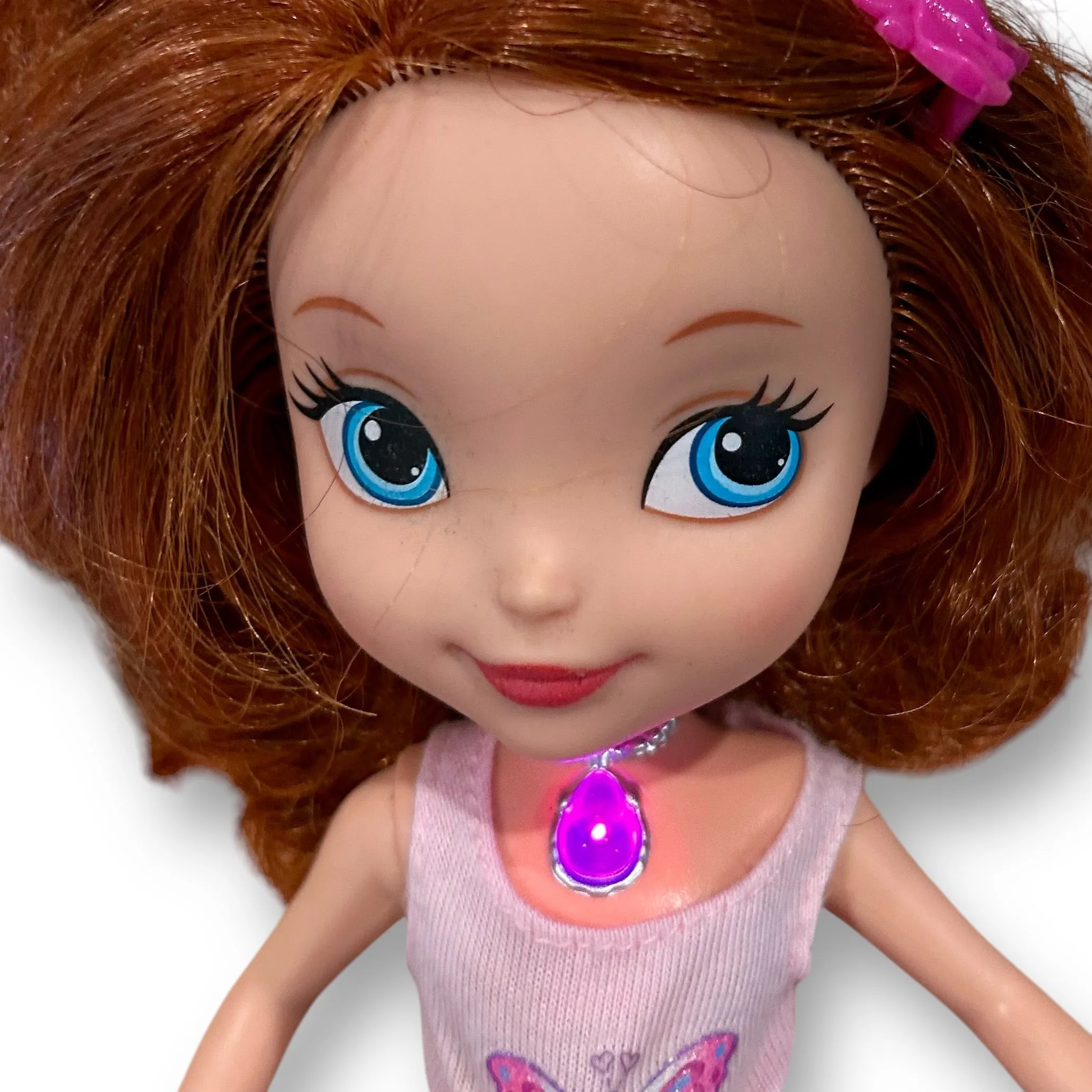 Disney Junior Sofia the 1st Talking Doll with Lighted Amulet Necklace