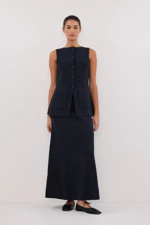 Dissh AVA INK LONGLINE KNIT VEST 