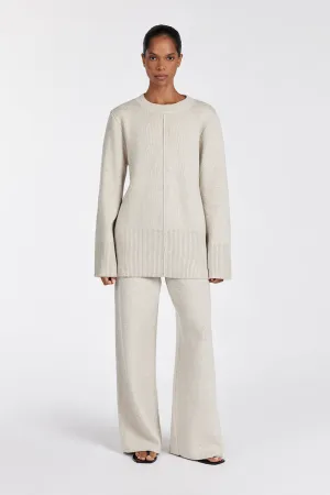 Dissh CLEMENCE OAT MARLE KNIT JUMPER