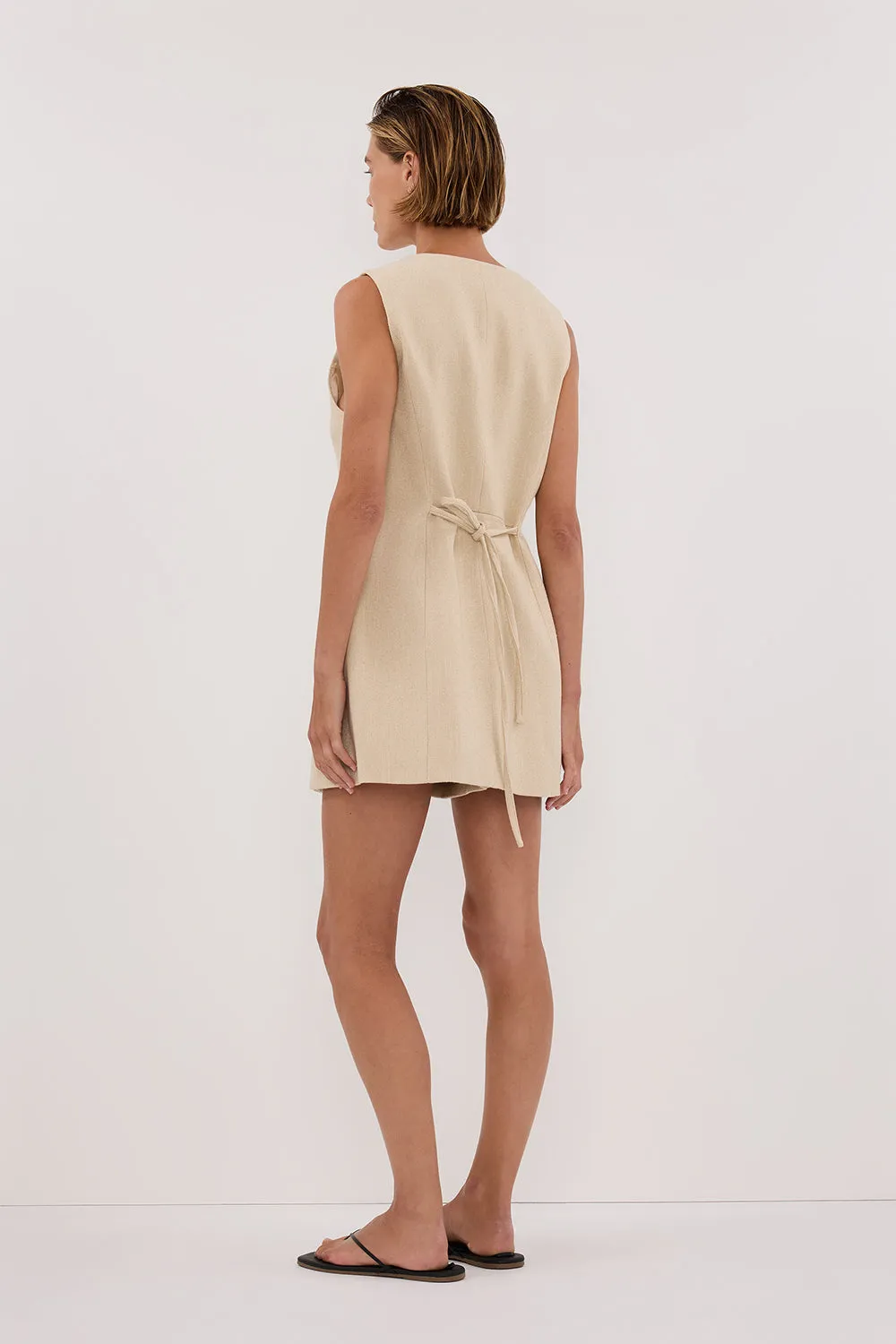 Dissh FRANKIE OAT TWEED TUNIC VEST