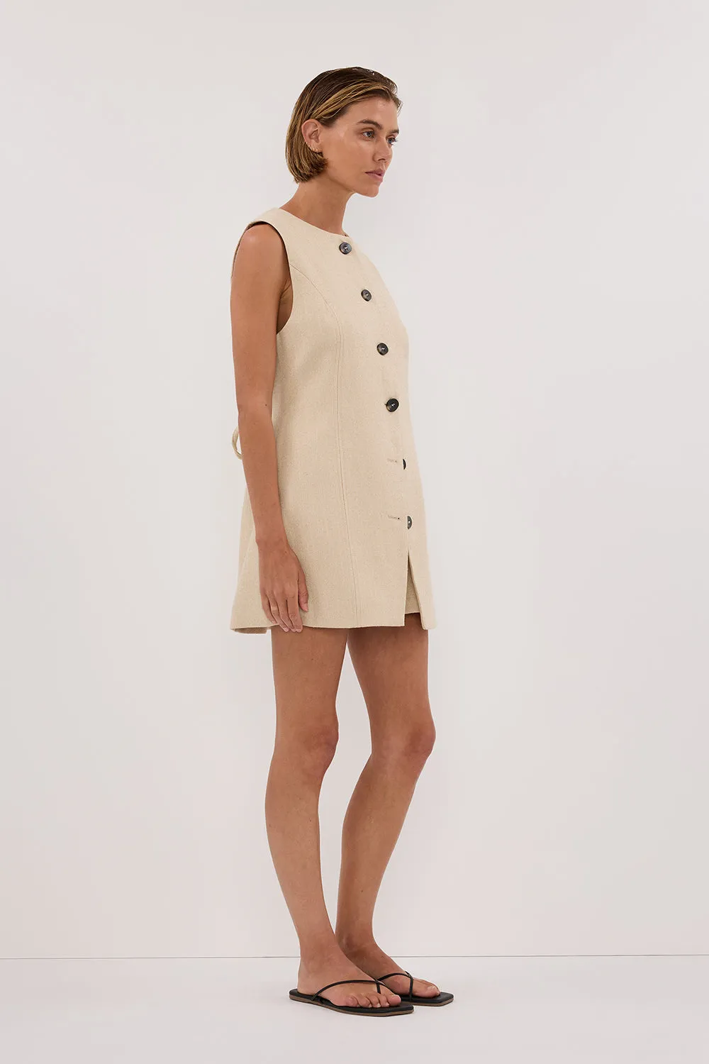 Dissh FRANKIE OAT TWEED TUNIC VEST