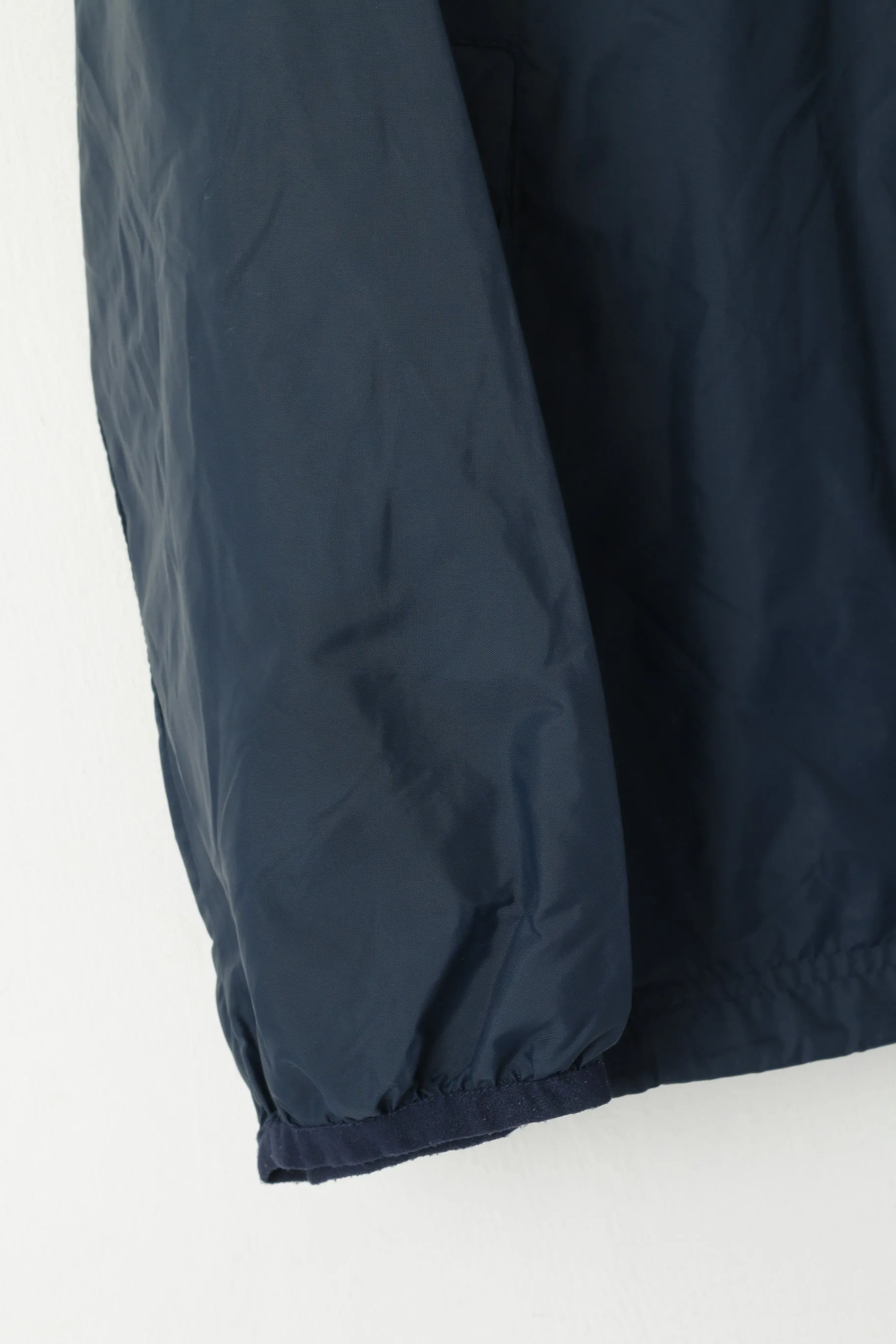 Fila Men L Jacket Navy Nylon Waterproof Vintage Full Zipper Sportswear Top