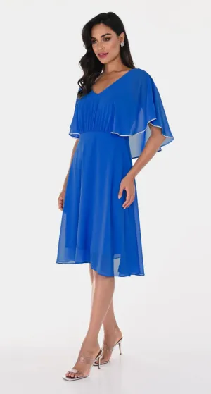 Frank Lyman - Chiffon & Diamante Dress - 248152 - Azure