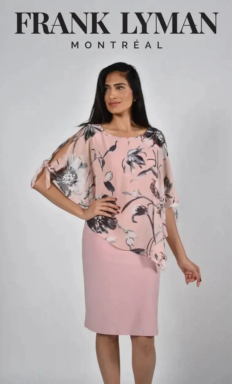 Frank Lyman - Floral Overlay Dress - Style 221636