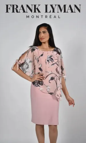 Frank Lyman - Floral Overlay Dress - Style 221636