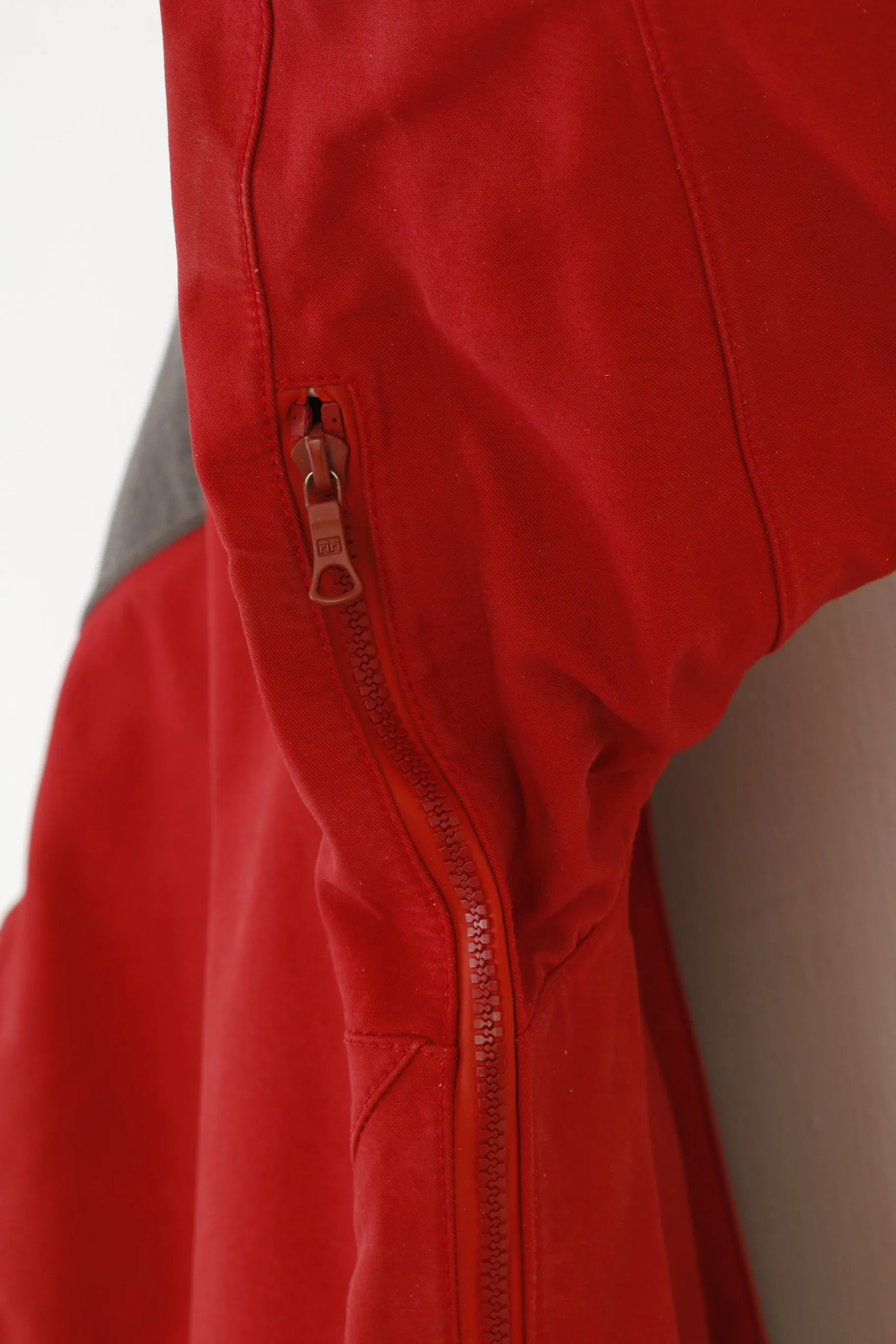 Fretex Men L Jacket Full Zipper Red Outwear Vintage Top
