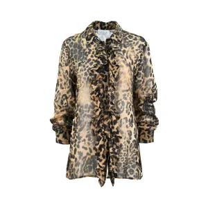Gaelle Women's Spotted Beige Shirt