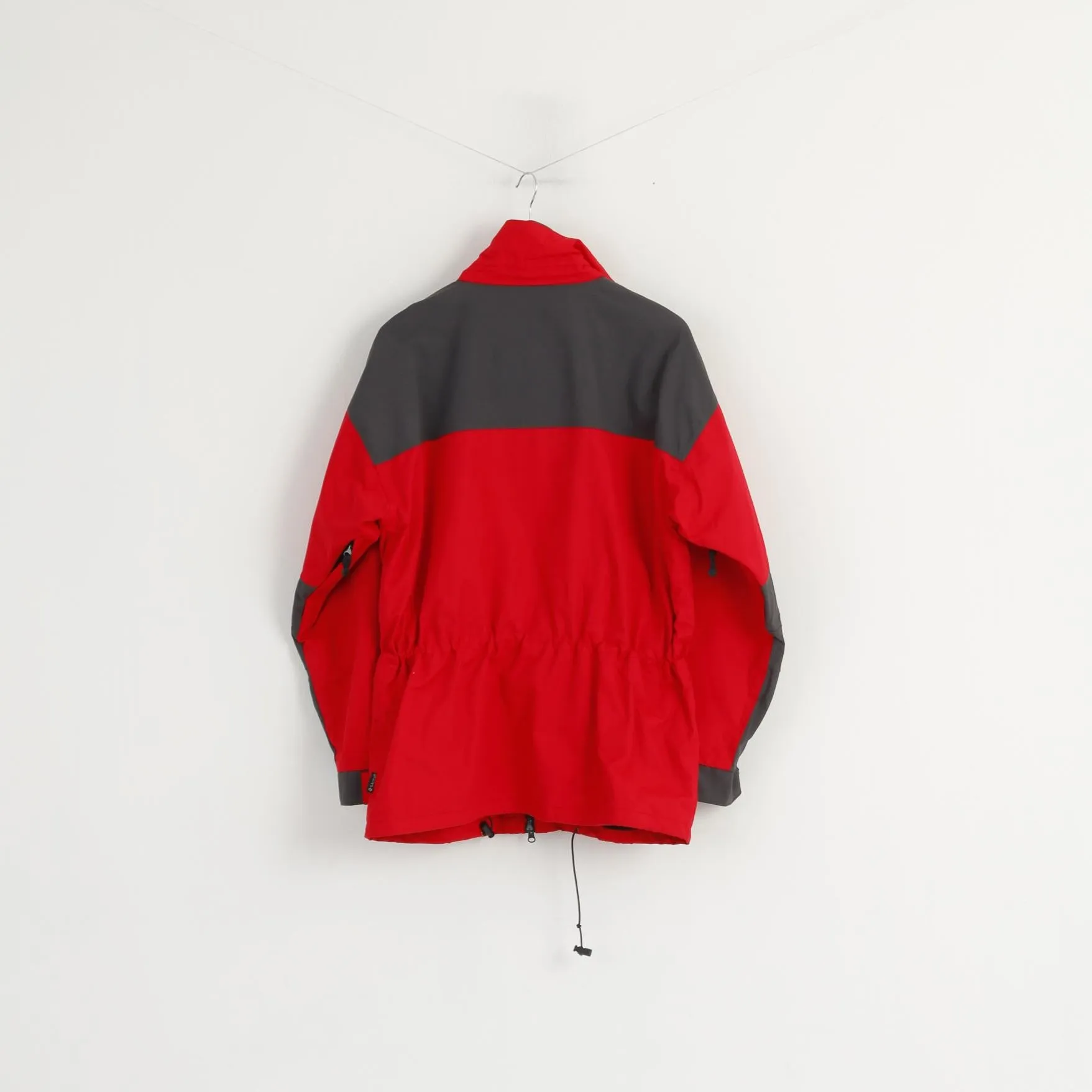 GAUPA Men M Jacket Red Nylon Outdoor Mountain Waterproof Full Zipper Top