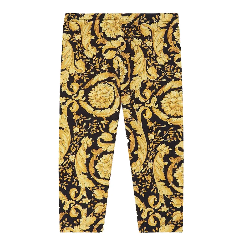 Gold Barocco Leggings