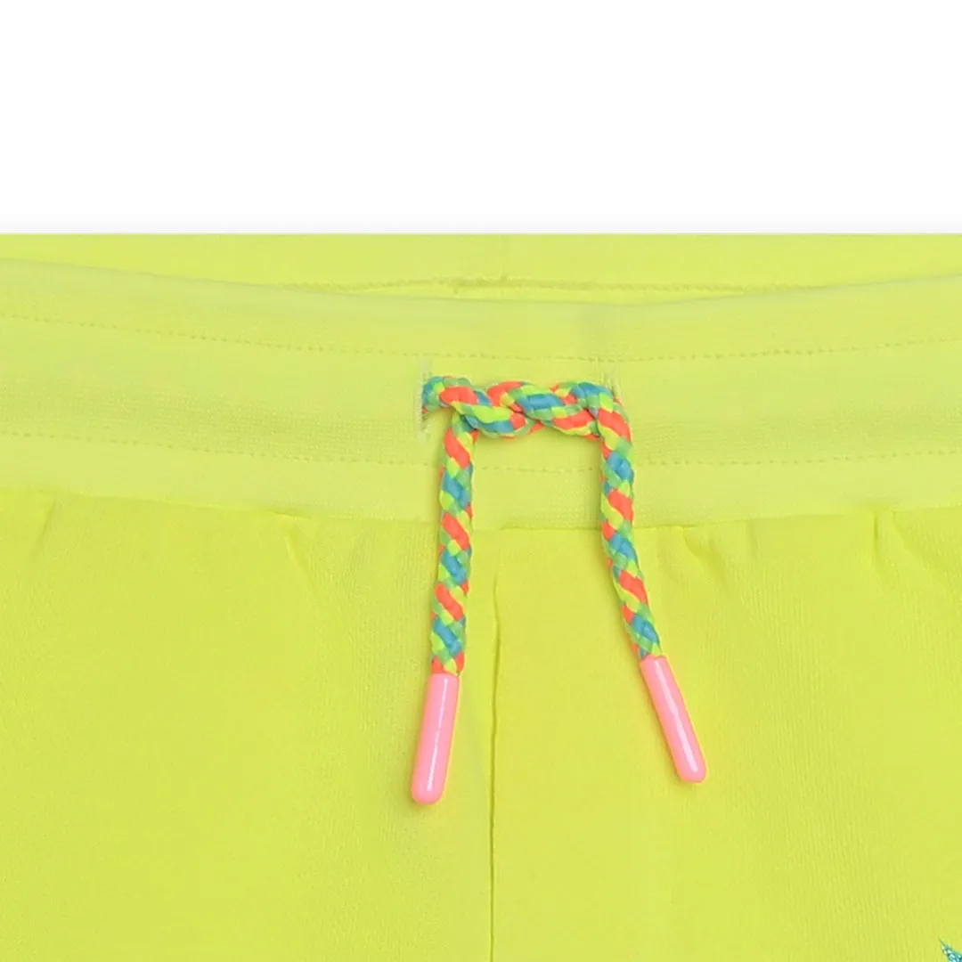 Green Butterfly Graphic Shorts