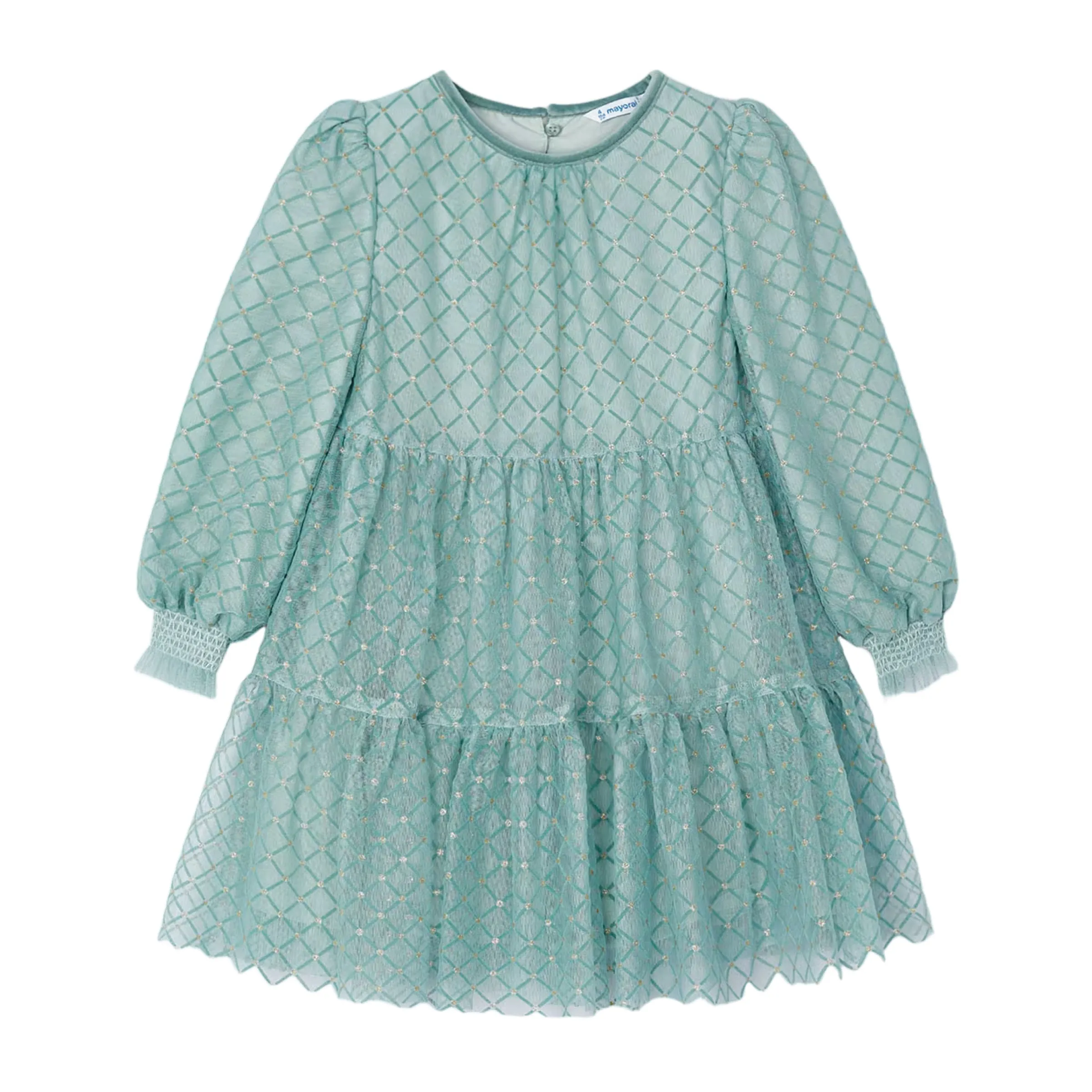 Green Jade Polka Dot Tulle Dress